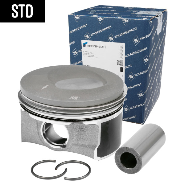 41257600, Stempel, Píst komp.1,2TSi/čep 19,00mm, KOLBENSCHMIDT, Audi A1/A3 Seat Altea Ibiza Leon Toledo Škoda-VW Fabia-II Octavia-II Rapid Roomster Yeti Volkswagen Beetle Caddy Golf Jetta Polo Touran 1,2TSi CBZA* CBZB* CBZC* 2010+, 03F107065F, 03F107065G, 03F107065A, 03F107065D, 028PI00130000, 87-443900-10