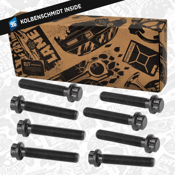 BS0014VR2, Stempelstangskrue, šroub ojnice M8x44x1/8x KS, ET ENGINETEAM, Škoda Octavia II Superb II VW Passat golf Audi A3 A6 BKD BMN 2,0TDI 2003+, 045105425, 045105425B, 039.000, 50009202