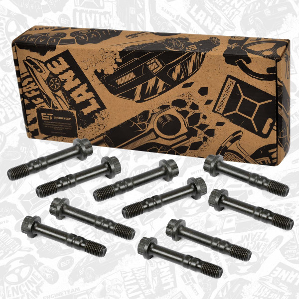 BS0019VR1, Stempelstangskrue, šroub ojnice M8x45x1/10ks/ ET, ET ENGINETEAM, VW Transporter IV California T4 Camper ACU ACV 2,5 1996+, 028105425C, 028105425N, 1100668, 1669817, 20063499000, 690.290