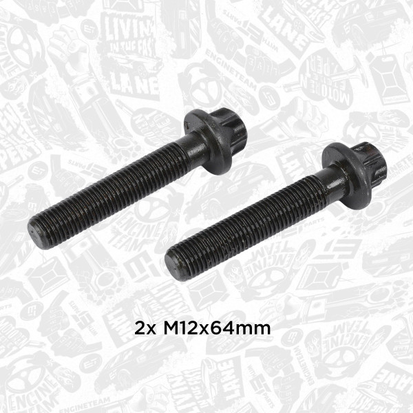BS0020, Stempelstangskrue, šroub ojnice M12x64x1,5/2ks, ET ENGINETEAM, MAN TGA 33.430 MAN TGA 18.430 D 2066 LF 01 2004+, 51904900079, 51.90490.0079, 51.90490-0079, 020311206600, 20060220669