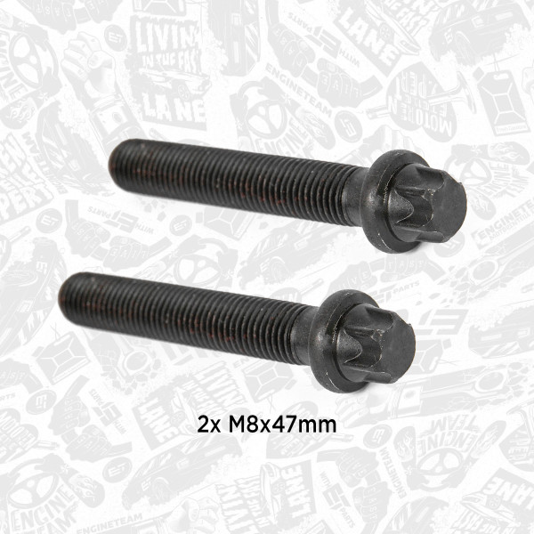 BS0024, Stempelstangskrue, šroub ojnice M8x47x1/2ks, ET ENGINETEAM, Mercedes-benz A-Class C-Class E-Class Viano Vito OM612 OM651 2000+, 1120380071, 20060365109, 24431, 434.490