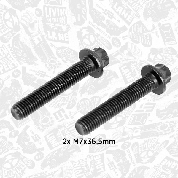 BS0027, Stempelstangskrue, šroub ojnice M7x36,50x1/2ks, ET ENGINETEAM, BMW Citroën Berlingo C2/C3/C4/C5 Fiat Doblo Ford B-Max Focus Mazda Mini Opel Antara Astra Insignia Peugeot 1007/206/207/208/308/407 Partner , 0607.64, 060764