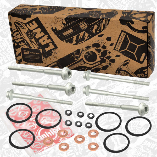BS0048VR2, Bolt, innsprøytningsdyseholder, Šroub, držák vstřikovací trysky 3,0 TDI /6xsada, ET ENGINETEAM, Audi Porsche VW A4 A5 Q7 Q5 Panamera Cayenne Touareg Amarok 3,0 / 4,0 TDI CRTC CVMD TDI 2016+, WHT004923B, WHT004923, WHT007480, WHT007480A, WHT000884, 059130519B