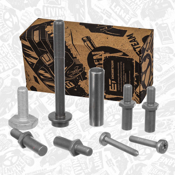 BS0056, Boltsett, tannhjul (styringsskjede), Sada šroubů 1,4 TSI , ET ENGINETEAM, Audi Seat VW A1 A3 Leon Ibiza Toledo Altea Altea XL Touran Sharan Scirocco Polo Golf EOS  1,4TSI 2007+, N90256202, N91097201, 03E109511, 03C103825A, N91197001