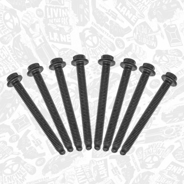 BS0059, Boltsett, sylindertoppdeksel, šroub víka hlavy/set 8ks, ET ENGINETEAM, Citroën Peugeot DS Berlingo C-Elysee C3 AirCross C3 C4 Cactus Jumpy SpaceTourer 2008 DS3 301 308 Expert PArtner Rifter Traveller YHW (DV5RE) 1,5 BlueHDi 2018+, 9617992580, 101116