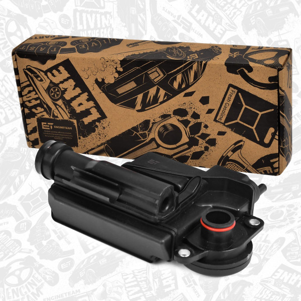 CB0008, Oljeutskiller, veivhuslufting, Odlučovač Oleje, Odvětrání Klikové Skříně 5,2, ET ENGINETEAM, Audi VW A6 A8 Q7 Touareg 5,2 2006, 079103464D