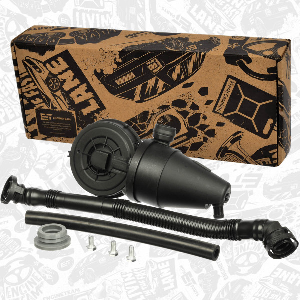 CB0021VR1, Oljeutskiller, veivhuslufting, Ventil, Odvětrání Klikové Skříně M52 B25 /sada, ET ENGINETEAM, BMW 3 (E36) 320 i 3 Touring (E36) 323 i 5 (E39) 520 i Z3 Roadster (E36) M 3.2 M52 B25 2000+, 1703484, 11151703484, 11151740393, 11151703775, 13411733217, 7119904517