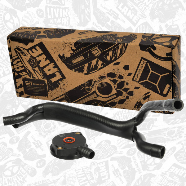 CB0022VR1, Oljeutskiller, veivhuslufting, Ventil, Odvětrání Klikové Skříně M52/M43 /sada, ET ENGINETEAM, BMW 3 (E36) 316 i 3 Compact (E36) 3 Touring (E46) 318 i 5 Touring (E34) 518 i Z3 Roadster (E36) M43 B18 1999+, 1247133, 11151247133, 11157501567, 7501567, 11151743386, 1247743, 11151739231, 1739547, 1739231, 1743386, 11151247743, 11151739547