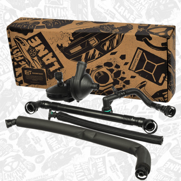 CB0023VR1, Ventil, veivhuslufting, Ventil, Odvětrání Klikové Skříně M54 B28 /sada, ET ENGINETEAM, BMW 3 (E46) 320 i 3 (E46) 330 i 3 Touring (E46) 320 i 3 kupé (E46) 320 Ci 5 (E60) 530 i X3 (E83) 2.5 i M54 B30 2004+, 1432558, 11611432558, 11617501566, 7501566, 11617504535, 11157532649, 11617504536, 11611432559