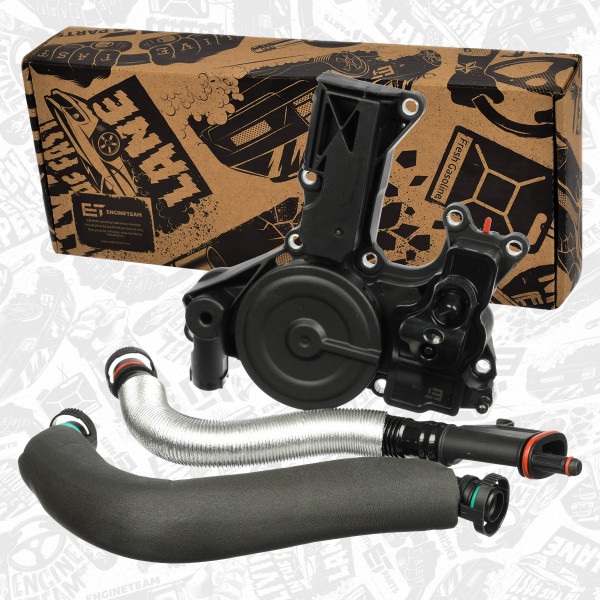 CB0028VR1, Oljeutskiller, veivhuslufting, Odlučovač Oleje, Odvětrání Klikové Skříně 1,8 TSI/ sada, ET ENGINETEAM, Audi Seat Skoda VW A3 A4 Q5 Exeo Altea Yeti Octavia Tiguan Passat Golf BZB 1,8 TSI 2007+, 06H103495A, 06H103495AC, 06H103495AH, 06H103495E, 06H103495B, 06H103495AB, 06J103221A, 06J103213C, 06J103213D, 06J103213E