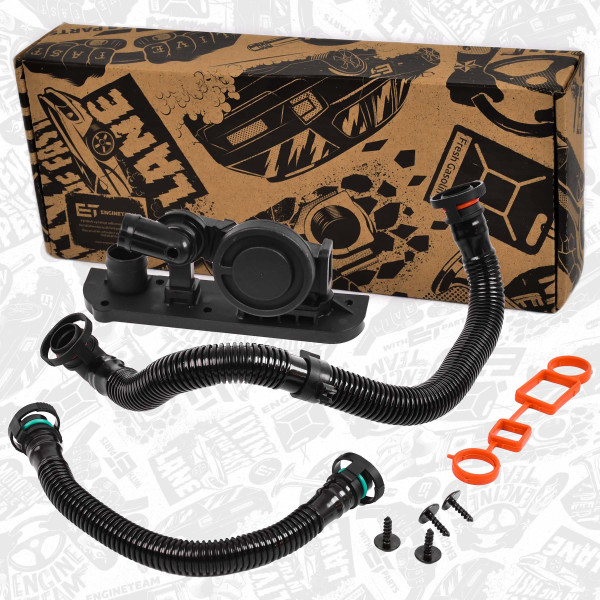 CB0029, Ventil, veivhuslufting, Odlučovač Oleje, Odvětrání Klikové Skříně 2,0 TFSI, ET ENGINETEAM, Audi VW A3 A4 TT Passat Golf Jetta EOS CDMA BYK 2,0 TFSI 2006+, 06F103221E, 06F103235, 06F103483E, 06F129101E, 06F129101G, 06F129101P