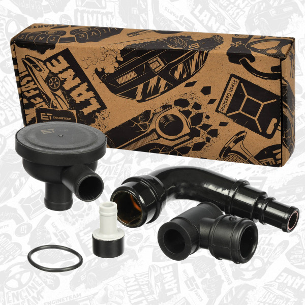 CB0035VR1, Ventil, veivhuslufting, Ventil, Odvětrání Klikové Skříně 1,8 T /sada, ET ENGINETEAM, Audi Skoda VW Seat A3 A4 A6 Leon Exeo Passat Bora Golf Superb Octavia AUM AWP 1,8 T 2001+, 06A129101A, 058103247, 035103245A, 06A103213F, N90467301, 06A129101D