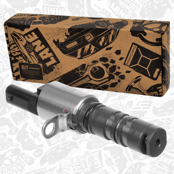 CV0050, Styreventil, kamakseljustering, Řídicí ventil, seřízení vačkového hřídele 1,0/1,4 TSI, ET ENGINETEAM, Audi Seat Skoda VW A1 A3 A5 Q3 Ibiza Arona Alhambra Kamiq Fabia Citigo UP! Polo Passat Jetta Golf Caddy 1,0/1,4 TSI DKLC CJZA 2015+, 04E906455D, 04E906455H, 04E906455B, 04E906455