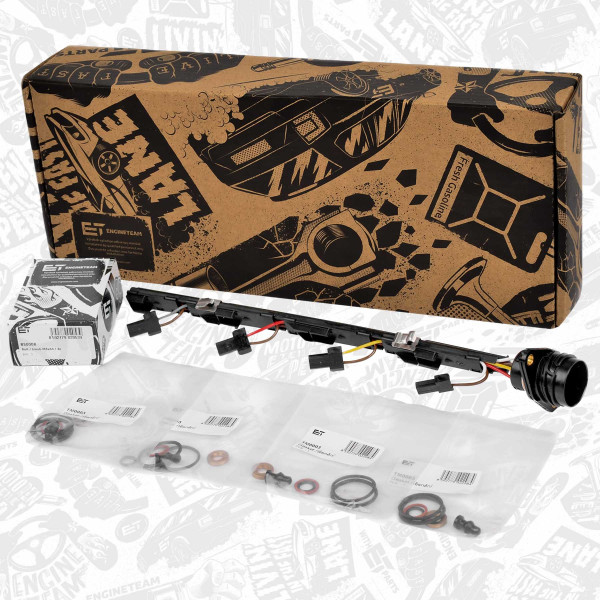 ED0054, Tilkoplingskabel, innsprøytningsdyse, Svazek el.inst. k PD vstrikovačům/se šrouby/4válec, ET ENGINETEAM, Audi Seat Skoda VW A3 A4 Ibiza Leon Octavia Passat 1,2 Tdi 1,9 TDi BLS BXE  2000+, 038971600, 038103385A, 038198051, 038198051A, 038198051B, 038198051C