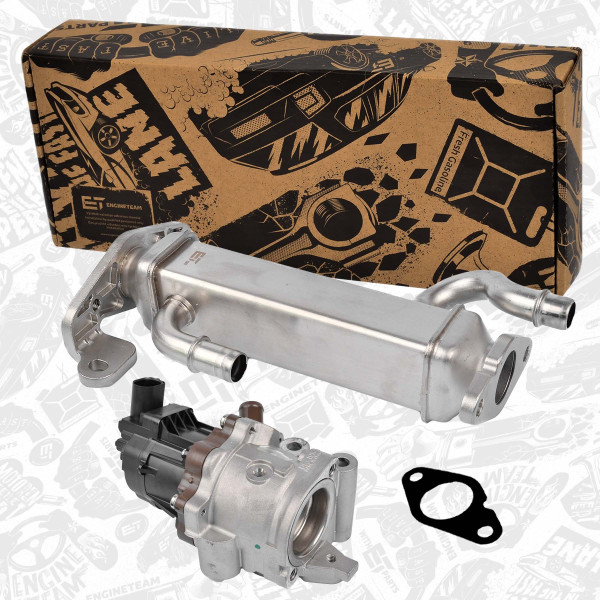 ED0075, EGR-modul, Ventil AGR/EGR 2,3D- Chladič + AGR ventil, ET ENGINETEAM, Iveco Daily VI Furgonato Daily VI Pianale 33S11 35S11 F1AFL411A, 504388655, 5801365344, 5801856571, 670283, 7.05052.01.0