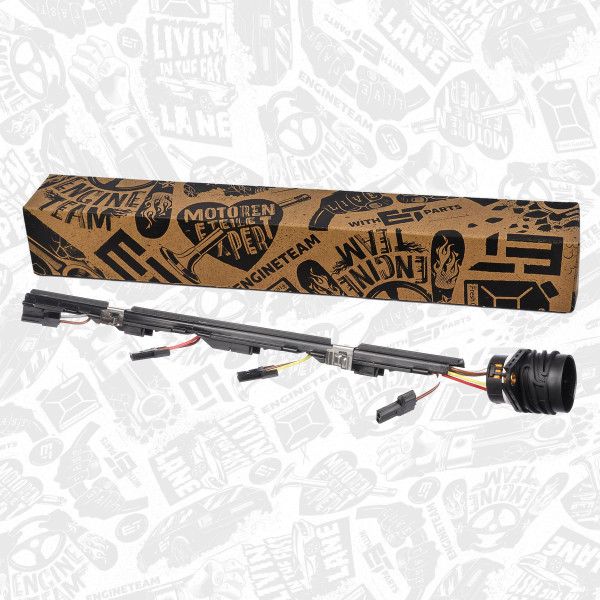 ED0080, Tilkoplingskabel, innsprøytningsdyse, Svazek el.inst. k PD vstrikovačům/4-válec, ET ENGINETEAM, Audi Seat Skoda VW A3 A4 Ibiza Leon Octavia Passat 1,2 Tdi 1,9 TDi BLS BXE  2000+, 038971600