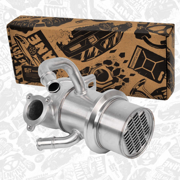 ED0085, Kjøler, avgassresirkulering, Ventil AGR/EGR Chladič, recirkulace spalin, ET ENGINETEAM, AUDI SEAT SKODA VW OCTAVIA GOLF LEON A3 TT 1,6 / 2,0 TDI CKFB CLHA CUNA 2013+, 04L131512AM, 04L131512BH, 04L131512BR, 04L131512D, 04L131512BQ, CE5000P