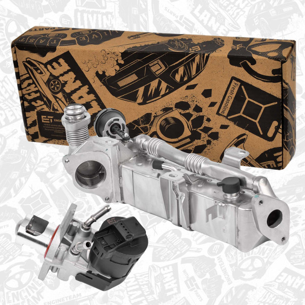 ED0088, EGR-modul, Ventil AGR/EGR/chladič, ET ENGINETEAM, BMW 1(F20) 3(E90)  4(F33,F83)  X1(E84) X3(E83) X6(E71,E72) N47 N57 2013+, 11717823210, 7823210, 11717810751, 7810751, 11717805447, 11717810871, 7805447, 7810871