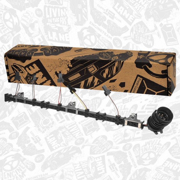 ED0099, Tilkoplingskabel, innsprøytningsdyse, Svazek el.inst. k PD vstrikovačům/5-válec, ET ENGINETEAM, VW TRANSPORTER TOUAREG AXD BLJ BPD 2,5 TDI 2003+, 070971033