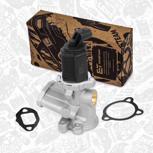 ED0119, EGR-ventil, Ventil AGR/EGR 1,3 CDTI, ET ENGINETEAM, Opel Lancia Fiat Suzuki 500 Doblo Panda Ypsilon Corsa Tigra Ignis 1,3 CDTI Z 13 DT 2005+, 55184651, 55201144, 55219498, 5851049, 851364, 851744, 93177422, 93189335, 93196798, 18111-84E50-000, 1811184E50000, 18111-84E51-000, 1811184E51000, 18111-84E52-000, 1811184E52000, 670015, 7.0020.24.0, 7.00020.24.0