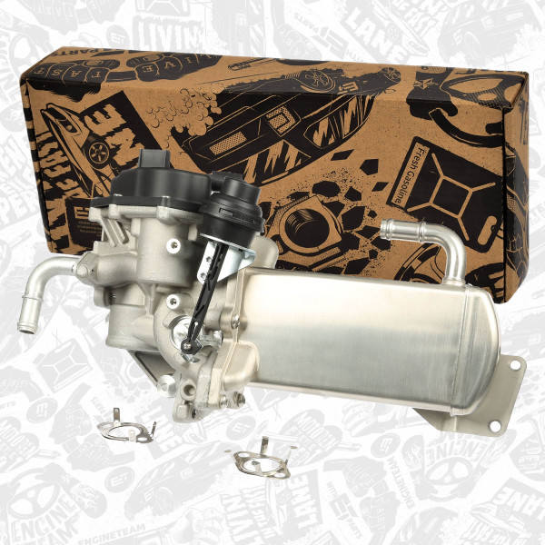 ED0138, Kjøler, avgassresirkulering, Ventil AGR/EGR - chladič/2,0TDI, ET ENGINETEAM, VW Multivan Transporter 2,0 TDI CAAA CAAB 2015+, 03L131512BM, 03L131512CB, 03L131512CC, 03L131512DK, 03L131512DS, 03L131512Q, 700435, 7.09720.04.0