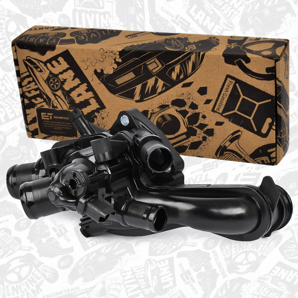 ED0157, Termostat, kjølemiddel, Termostat 1,6 16V, ET ENGINETEAM, Citroëm Peugeot Berlingo C3 Picasso C4 Partner 308 207 1,6 16V 5FW (EP6) 2007+, 1336.Z8, 1336Z8, 9810916880, TM56105