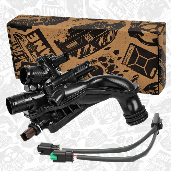 ED0161VR1, Termostat, kjølemiddel, Termostat 1,4/1,6 Vti /s kabelem, ET ENGINETEAM, Citroën Peugeot Berlingo C3 Picasso DS3 C5 308 208 Partner Tepee 1,4/1,6 Vti 5FK (EP6CB) 2009+, 12517646145, V764558080, 1336.CE, 9804315380, 9808646980