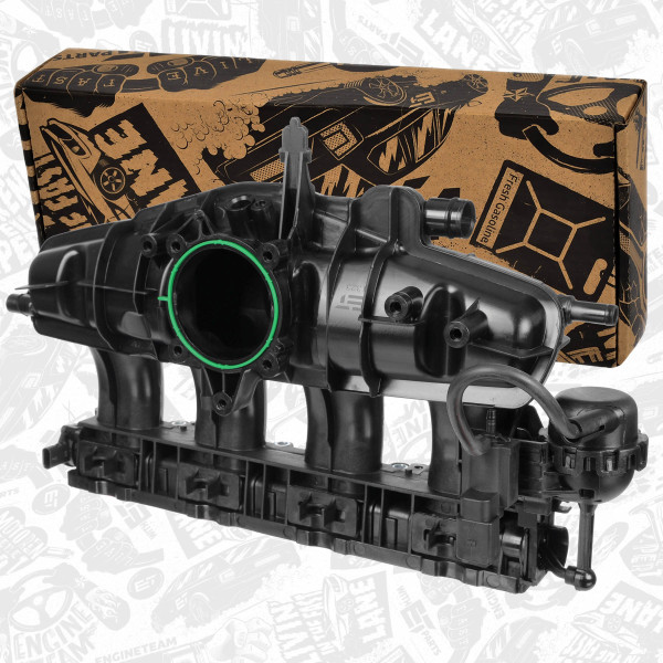 ED0175, Sugerør, luftforsyning, Sací modul 2,0 TSI, ET ENGINETEAM, Audi Seat Škoda VW A3 Q3 Leon Alhambra Yeti Superb Octavia Tiguan Passat Golf CCZA CDAA 2,0 TSI 2006+, 06J133201AD, 06J133201AL, 06J133201AS, 06J133201BD, 06J133201BE, 06J133201BH, 06J133201G, 7.10131.00.0