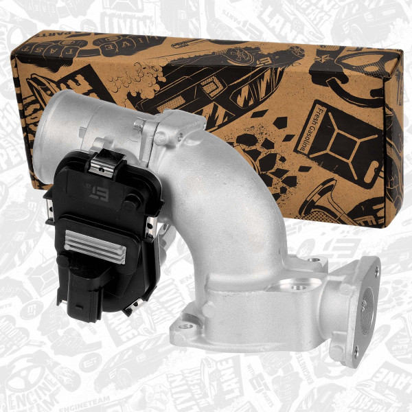 ED0184, Styreklaff, luftforsyning, Hrdlo klapky 2,3D vč. kabelu, ET ENGINETEAM, Fiat Iveco Ducato Daily IV F1AE0481D 2,3 D 2006+, 504099669, 504345920, 504351131, 71724304, 71724306, 677590, 7.03703.49.0