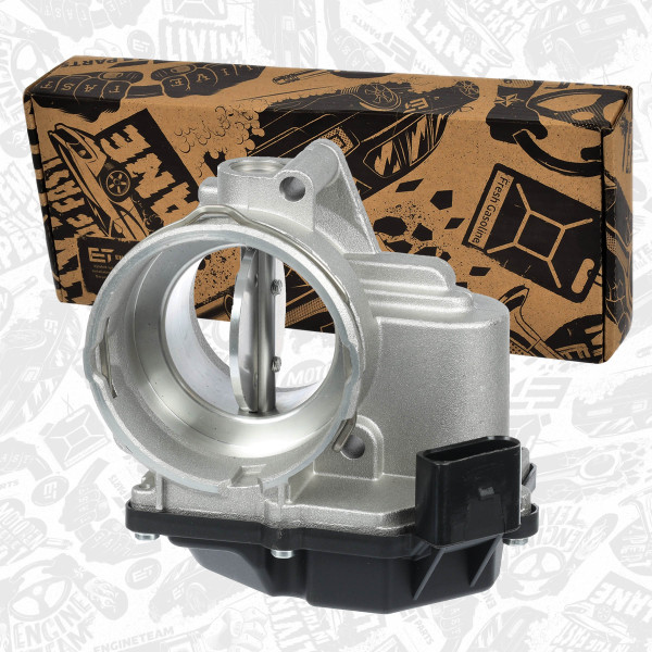 ED0190, Styreklaff, luftforsyning, Hrdlo klapky 1,9/2,0 TDI, ET ENGINETEAM, Audi Seat Skoda VW A3 Toledo Ibiza Leon Altea Octavia Fabia Superb Transporter V Polo Passat Golf Caddy BLS BMP 1,9/2,0 TDI 2007+, 03G128063G, 03G128063A, 03G128063Q, 06G128063V, 03G128063M