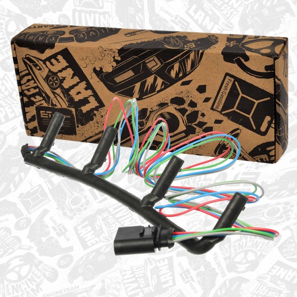 ED0207, Kabelreparasjonssett, glødeplugg, Opravná sada kabelu, žhavící svíčka 1,9 TDI, ET ENGINETEAM, Seat VW Leon Toledo Golf Bora ARL 1,9 TDI 2001+, 038971220D