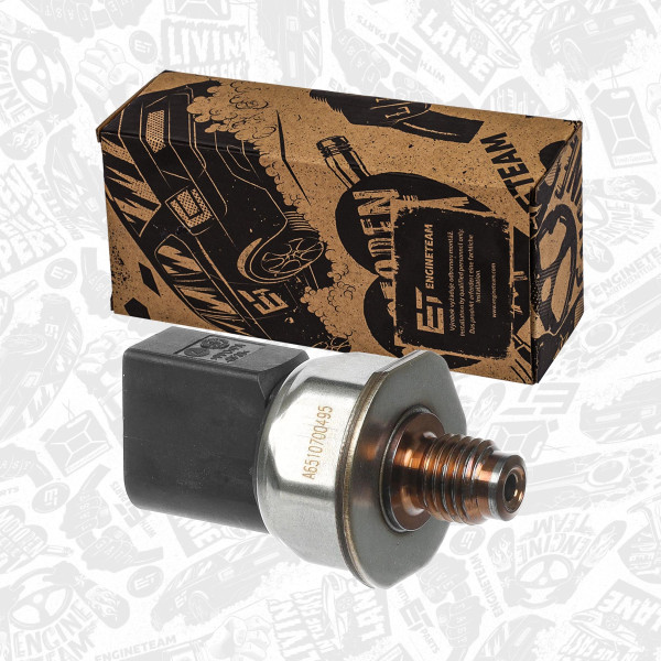 ED0220, Sensor, drivstofftrykk, Snímač, Tlak Paliva 2,2 CDI, ET ENGINETEAM, Mercedes-benz A-Class B-Class C-Class CLA CLS  E-Class SLK  GLA-Class GLC M-Class Sprinter Viano OM 651.901 2,2 CDI 2010+, A6510700495, 6510700495