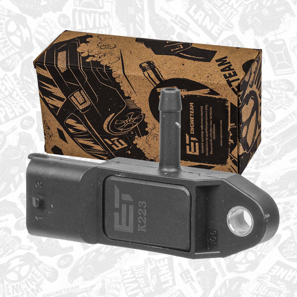 ED0232, Sensor, sugerørtrykk, Senzor tlaku sacího potrubí 1,5 dCi, ET ENGINETEAM, Dacia Renault Duster Logan Twingo Trafic Clio Kangoo K9K 702 1,5 dCi 2005+, 223657266R, 8200225971