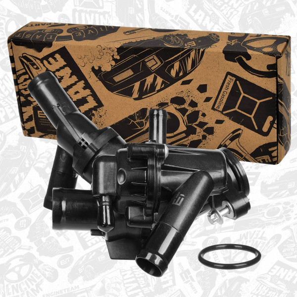 ED0239, Termostathus, Termostat M 270.910, ET ENGINETEAM, Mercedes-benz C-Class B-Class CLA GLA-Class A 180 A 160 M 270.910 M 270.920 2014+, 2702000415, 2702000615, 2702002200, A2702000415, A2702000615, A2702002200