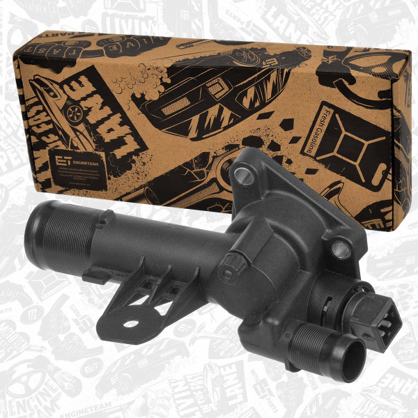 ED0248, Termostat, kjølemiddel, Termostat 1,5 dCi, ET ENGINETEAM, Renault Dacia Nissan Logan Dokker Sandero Qashqai Twingo Scénic Megane Modus Laguna Kangoo Grand Scénic Fluence Clio Captur 1,5 dCi K9K 629 2007+, 11060-00QAJ, 110603026R, 11060-00Q0B, 110605536R, 11060-00Q0K, 8200400553, 11060-00Q0S, 8200558751, 11060-5536R, 8200954328