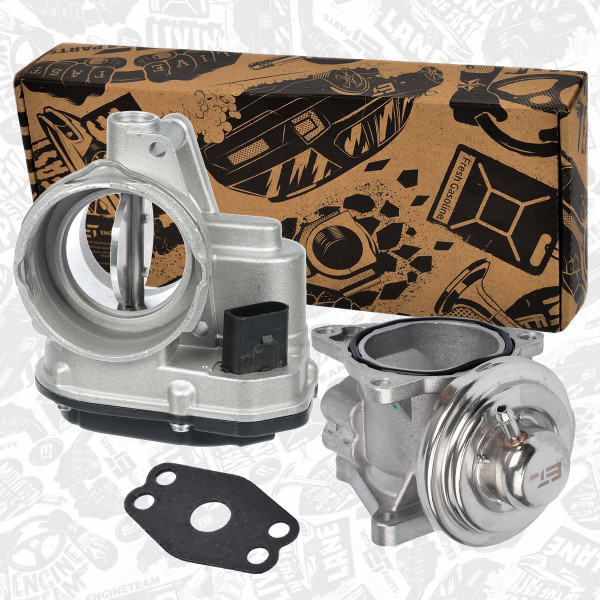 ED0255, Reparasjonssett, EGR-ventil, Ventil AGR/EGR+hrdlo klapky 2,0 TDI, ET ENGINETEAM, Audi Seat Skoda VW A3 Altea XL Ibiza Cordoba Leon Toledo Octavia Fabia Superb Roomster Bora Golf Passat Jetta Touran BKD AZV 2,0 TDI 2005+, 038129637D, 038131501AF, 038131501AN, 038131501S, 038128063F, 038128063G, 038128063L, 038128063M, 038128063Q