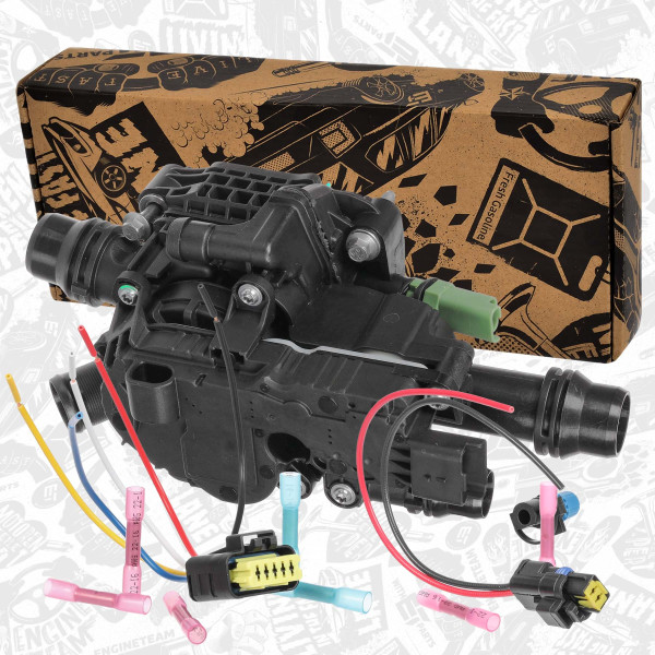 ED0267VR1, Termostat, kjølemiddel, Termostat 1,6 BlueHD/s kabelem, ET ENGINETEAM, Citroën Peugeot Opel Toyota Berlingo C3 C4 Picasso DS3 DS4 2008 208 3008 308 5008 508 Crossland X Grandland X Toyota ProAce 1,6/2,0 BlueHDI DV6FD 2014+, 736410703000, 9803549480, 736410702900, 9850364680, 736410702700, 7701053869, 9804160380, 9849443980, 1606249580