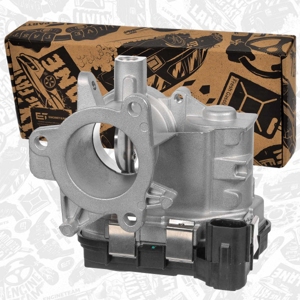 ED0278, Strupeventilstuss, Hrdlo škrticí klapky 1,3 D/HDI, ET ENGINETEAM, Alfa Romeo Citroen Fiat Lancia Opel Peugeot Mito Nemo 500 500L Doblo Panda Fiorino Panda Qubo Tipo Linea Ypsilon Corsa Meriva Bipper 199 A1.000 1,3 D/HDI 2005+, 1611174080, 1611174180, 51814492, 55261263, 1636.74, 55255919, 1637311680