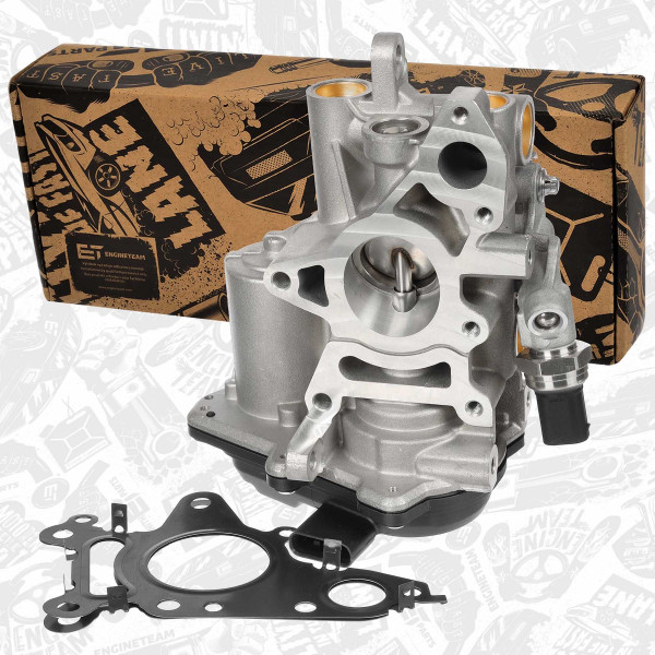 ED0284, EGR-ventil, Ventil AGR/EGR 180d/220d, ET ENGINETEAM, Mercedes-Benz A-Class B-Class C-Class CLA CLS E-Class GLC GLE GLA Sprinter VITO 180d 220d OM 654.920 2016+, A6541408000, A6541406900, A6541404401, A6541404301, A6541400060, 6541408000, 6541406900, 6541404401, 6541404301, 6541400060