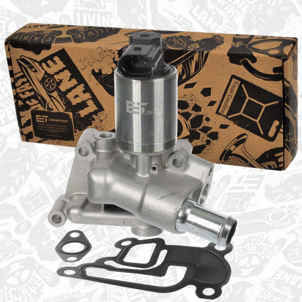 ED0304, EGR-ventil, Ventil AGR/EGR 1,0/1,4, ET ENGINETEAM, Opel Vauxhall Agila Astra Combo COrsa Meriva Tigra 1,0/1,4 Z14 XEP 2006+, 5851057, 55556720