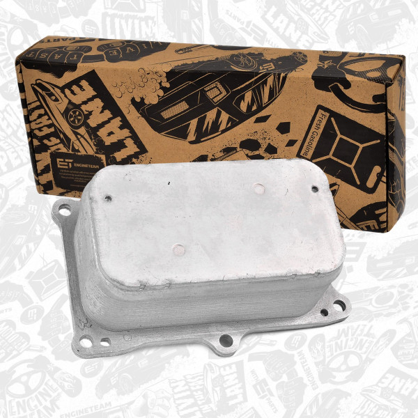 HE0004, Oljekjøler, motorolje, Chladič oleje OM 936/9-lamel, ET ENGINETEAM, Mercedes-Benz Truck & Bus Actros MP4/MP5 Antos Arocs Atego3 Econic Integro(O550) Intouro Unimog Setra Bus MultiClass OM935* OM936* Euro6 2011+, A9361800065, 20190393600