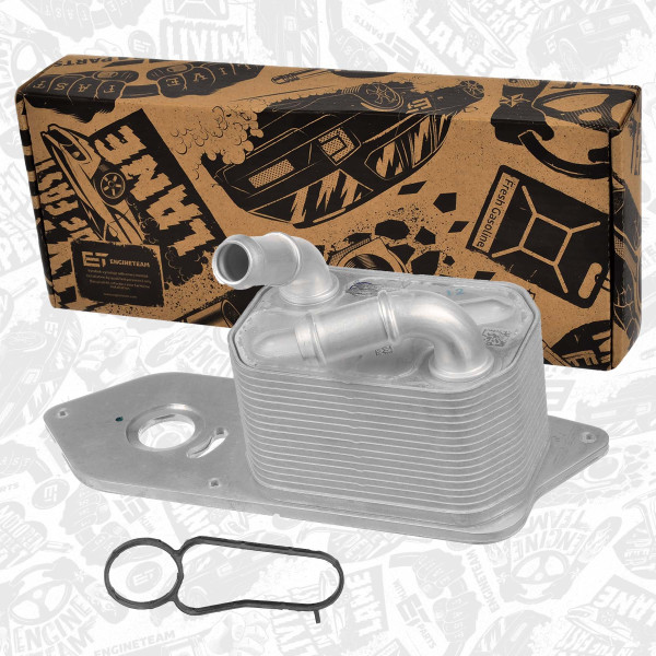 HE0010, Oljekjøler, motorolje, Chladič oleje 2.0 EcoBlue/s těs., ET ENGINETEAM, Ford Tourneo Custom Transit Custom Transit BLFA BLFB 2,0 EcoBlue 2015+, 2011393, 2035034, GK2Q6A642AB, GK2Q6A642AC