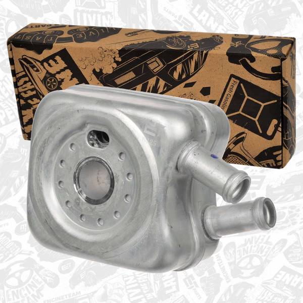 HE0017, Oljekjøler, motorolje, Olejový chladič, motorový olej 1,4/2,0 TDI, ET ENGINETEAM, Audi Seat Skoda VW A2 A3 A4 A6 TT Ibiza Toledo Leon Exeo Cordoba Fabia Octavia Superb Touran Passat Golf Caddy Bora AXA BRR 1,9 /2,0 TDI 2000+, 028117021B, 028117021K, 028117021L