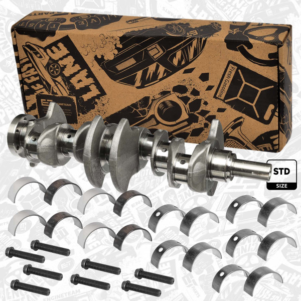 HK0036VR1, Reparasjonssett, veivaksel, Hřídel klik.1,5dCi /lož.šroub, ET ENGINETEAM, Renault Dacia Nissan Duster Lodgy Logan Sandero Cube Kubistar Micra Note NV200 Qashqai Captur Clio Kangoo Grand Scénic Kadjar Kangoo Fluence Megane Modus Scénic Talisman  Thalia K9K 700 1,5 dCi  , 1220100QAX, 8200019804, 8200019842, 8200019843, 8200019844, 8200149724, 8200164431, 8200164432, 8200164434, 8200859992, 8200859993, 8200859994, 8200859995, 8200859996, 8200859997, 8200859998, 8200859999, 7701475987, 122011649R, 8200382457, 8200317301, 93161488, 021HS20154000, 77839600, 021PS20515000, 77837600