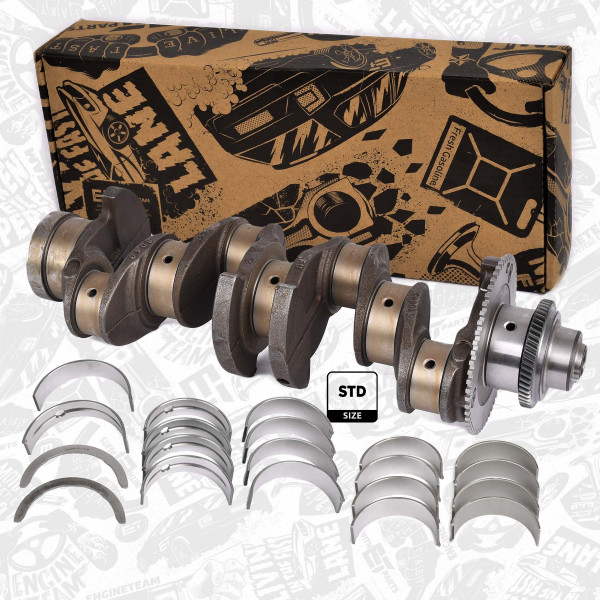 HK0209VR1, Reparasjonssett, veivaksel, Hřídel klik.Cyl.4/F1AF L411A/B/s ložiskama, ET ENGINETEAM, Iveco Daily F1AFL411* 2,3JTD 2014+
, 5801846068, 5801925563, 500086037, 500086038, 500086170, 5802744467, 5802744469, 5802413767