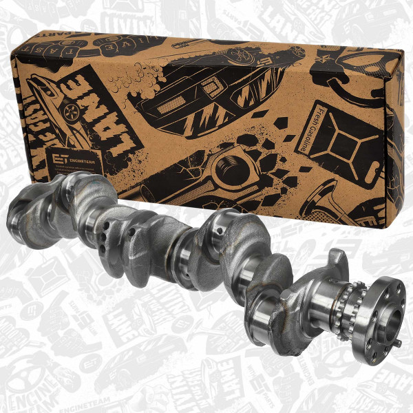 HK0211, Veivaksel, Hřídel klik.Cyl.6/4x závaží, ET ENGINETEAM, BMW 3 (F30) 3 Gran Turismo (F34) 4 Gran Coupe (F36) 5 (F10) 7 (F01, F02) X6 (E71,E72) xDrive 40d 2010+ N57D30B, 11218512217, 11217812954