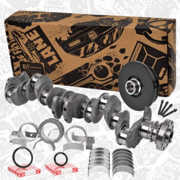 HK0211VR2, Reparasjonssett, veivaksel, Hřídel klik. 335d/s ložisky,řemenice,kovaná, ET ENGINETEAM, BMW 3 (F30) 3 Gran Turismo (F34) 4 Gran Coupe (F36) 5 (F10) 7 (F01, F02) X6 (E71,E72) xDrive 40d 2010+, 11218512217, 11217802643, 11217802644, 11217802645, 11217802647, 11217802648, 11217802649, 11217802651, 11217802652, 11217802653, 11217802655, 11217802656, 11217802657, 11218517935, 11218517936, 11218517937, 11218517939, 11218517940, 11218517941, 11247798085, 11247798092, 11237800026, 7800026, 11217812954