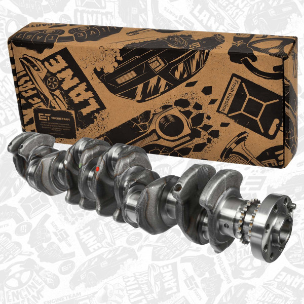 HK0212, Veivaksel, Hřídel klik.Cyl.6/8x závaží, ET ENGINETEAM, BMW 3 (F30) 4 GRAN COUPE (F33) 5 (F10) 6 TOURING (F11) 7 (F01) X4 (F26) X5 (F15) N57 D30 B 2010+, 11217799970, CK005400, CK005402