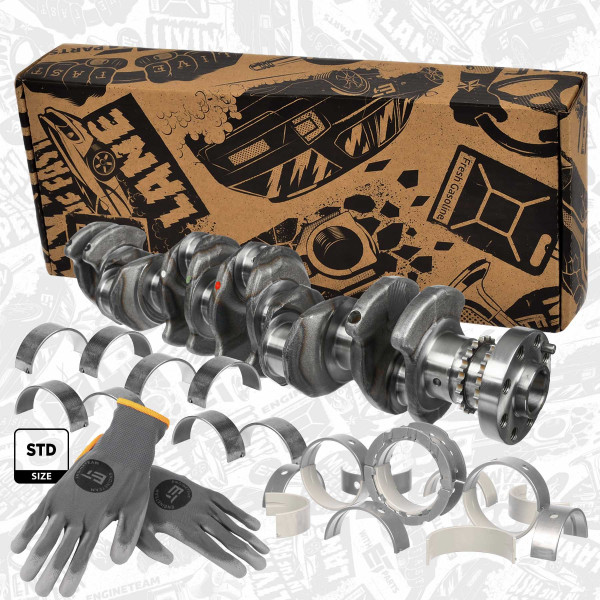 HK0212VR1, Reparasjonssett, veivaksel, Hřídel klik.Cyl.6/8x závaží / s ložisky, ET ENGINETEAM, BMW 3 (F30) 4 GRAN COUPE (F33) 5 (F10) 6 TOURING (F11) 7 (F01) X4 (F26) X5 (F15) N57 D30 B 2010+, 11217799970, 11217802643, 11217802644, 11217802645, 11217802647, 11217802648, 11217802649, 11217802651, 11217802652, 11217802653, 11217802655, 11217802656, 11217802657, 11218517935, 11218517936, 11218517937, 11218517939, 11218517940, 11218517941, 11247798085, 11247798092, 77953600, CK005400, 77952600, CK005402