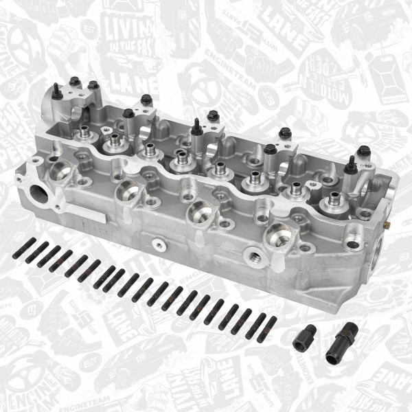 HL0045, Sylindertopp, Hlava válců 2,5TD ventil 130mm, ET ENGINETEAM, Hyundai Kia Mitsubishi 2,5D/TD/Tci D4BH/4D56 1986+, MD348983, MD351277, MD303750, 50003452B, 908513, 50003152B, 908613, 50003152, 50003452
